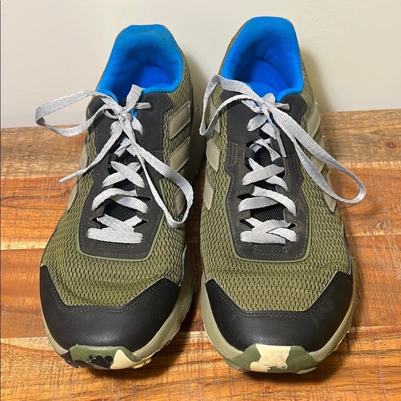 Adidas Tracefinders Men's Green Shoes, Size 13 - Picture 2 of 9